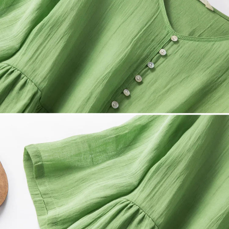 Linencrest Midi Dress