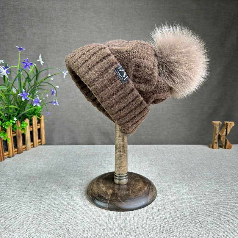 Clara Wool Knit Beanie