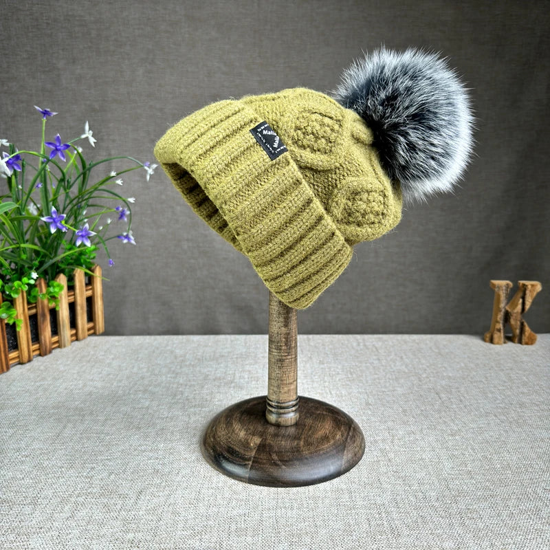 Clara Wool Knit Beanie