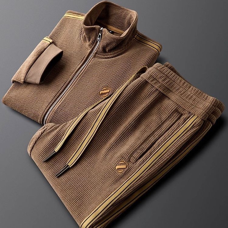 Luxury Corduroy Tracksuit Set