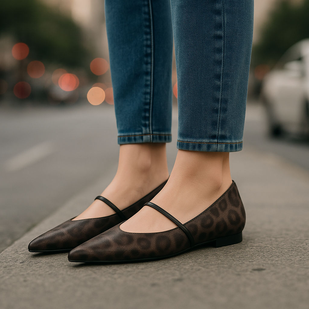 Sahara Leather Flats