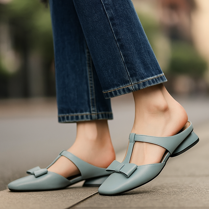 Alvera Leather Mules
