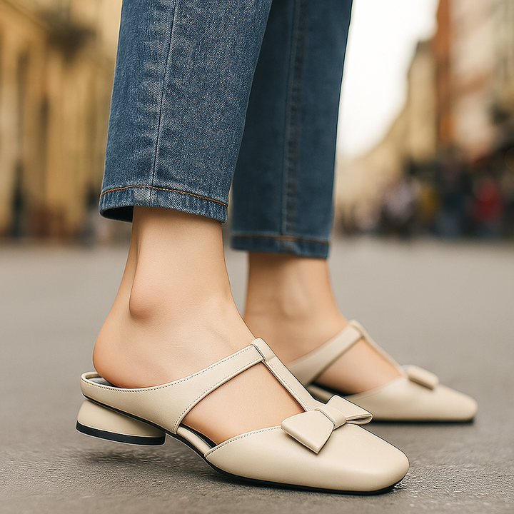 Alvera Leather Mules