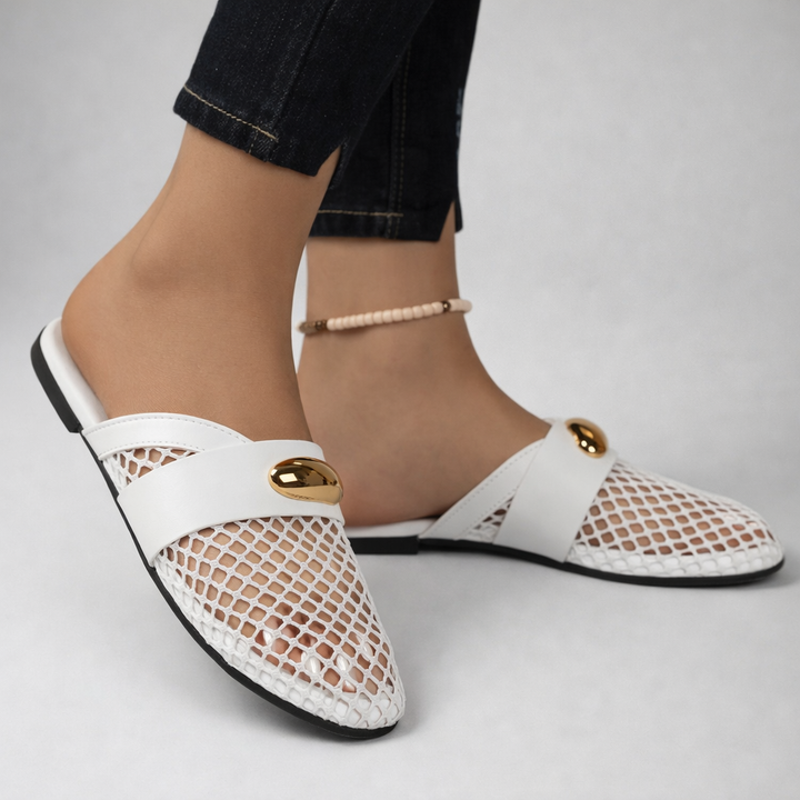 Arlena Leather Mules