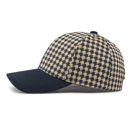 Houndstooth Canvas Cap