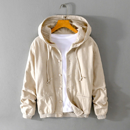 Akita Cotton Linen Hoodie