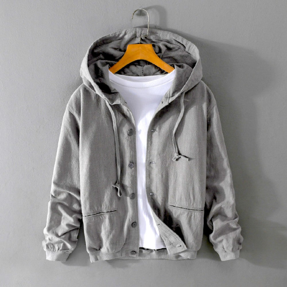 Akita Cotton Linen Hoodie