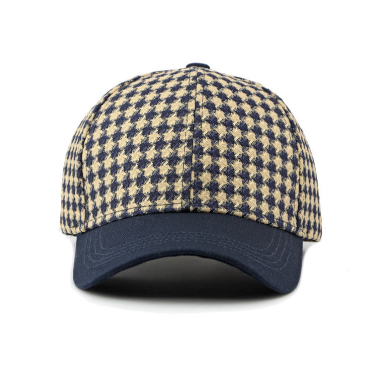 Houndstooth Canvas Cap