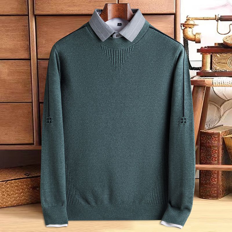 Marven Jacquard Collared Sweater