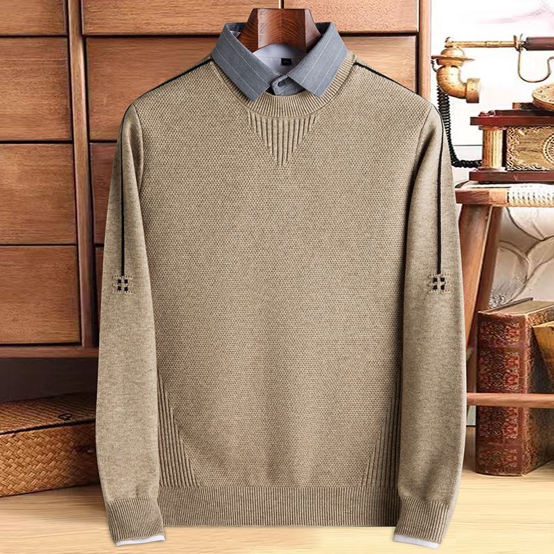 Marven Jacquard Collared Sweater