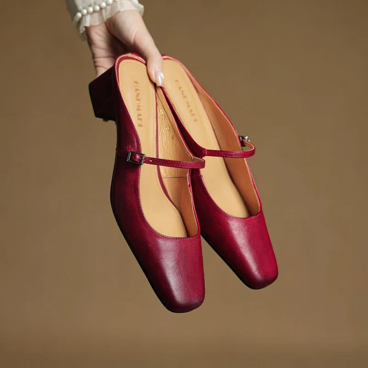 Maribel Leather Heels