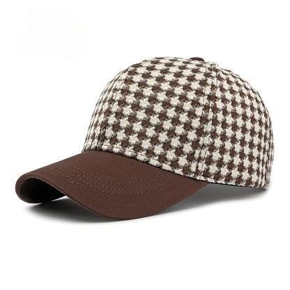 Houndstooth Canvas Cap