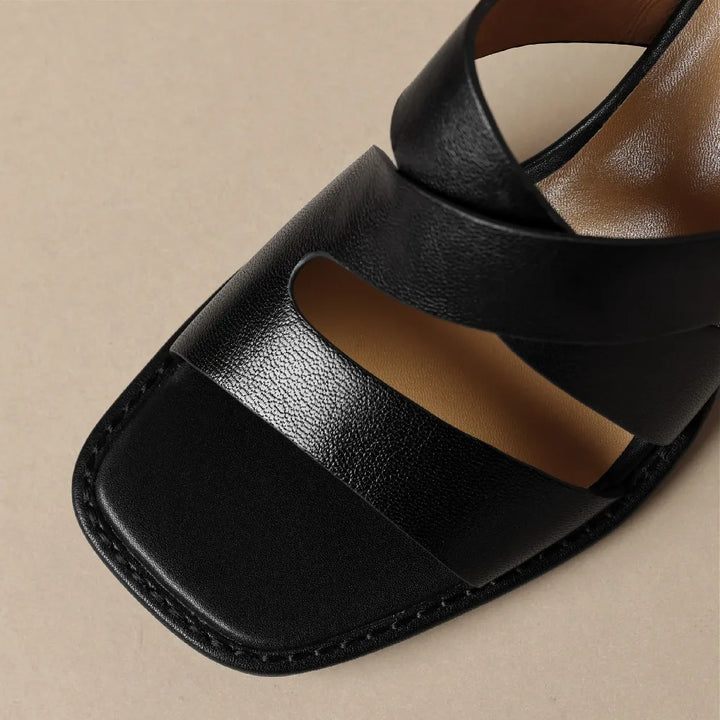 Avina Leather Heels