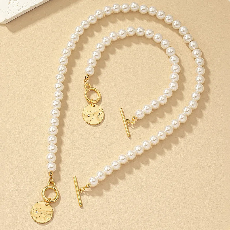 Love Pearls Necklace/Bracelet Set
