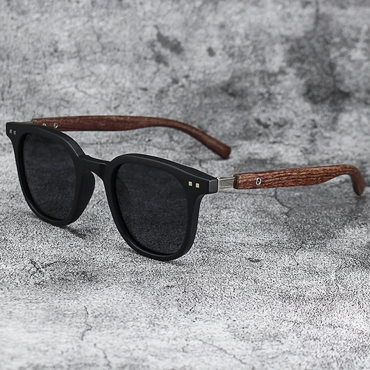 Polarized Wood Grain Sunglasses