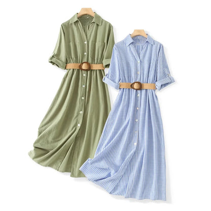 Solana Belted Midi Dress