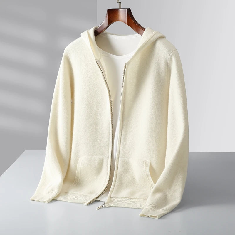 Caruso Cashmere Zip Hoodie