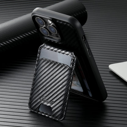 2 in 1 Carbon Fiber Wallet iPhone Case