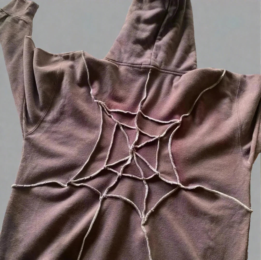 Harajuku Spider Patchwork Hoodie