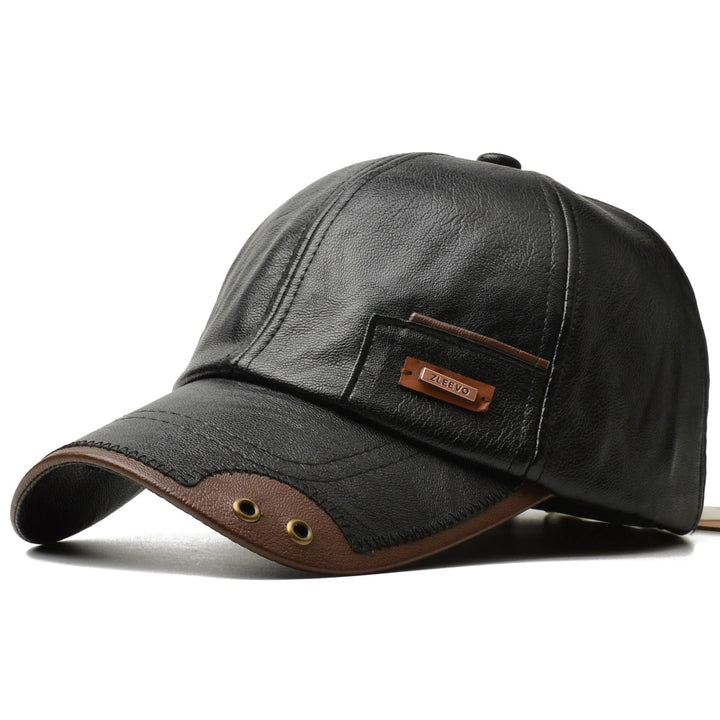 Mavric Leather Cap