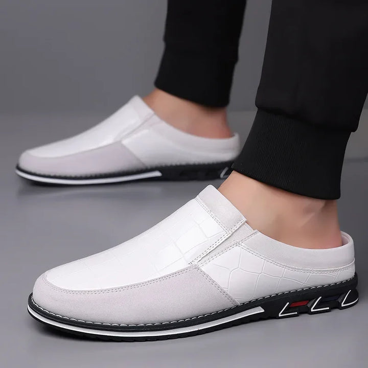 Cavari Leather Mules