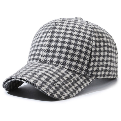 Houndstooth Vintage Cap