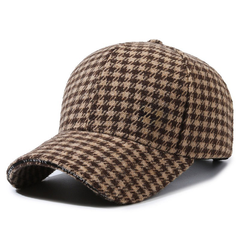 Houndstooth Vintage Cap