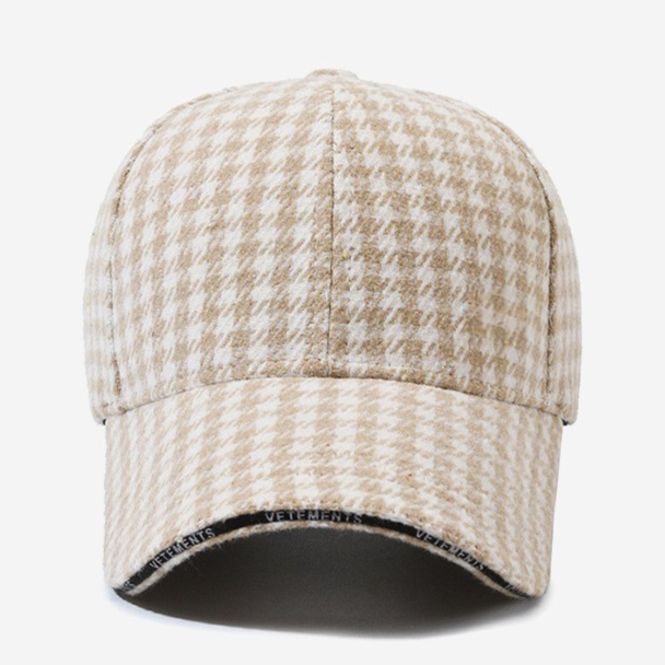 Houndstooth Vintage Cap