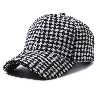 Houndstooth Vintage Cap