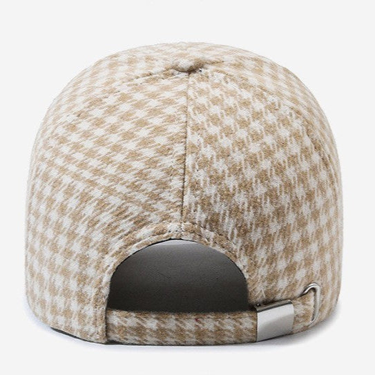 Houndstooth Vintage Cap